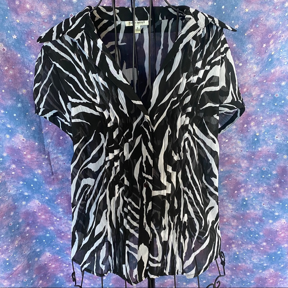 Zebra Blouse, size 6